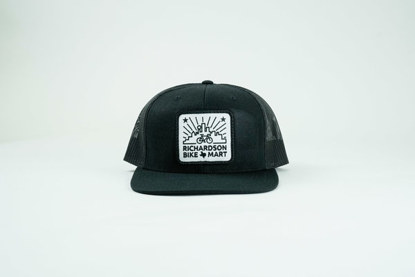 Bike Mart Square Patch Hats- Flat Bill Bike Mart Dallas' Best