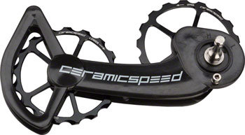 CeramicSpeed CeramicSpeed SRAM eTap Oversized Pulley Wheel System: Coated, Alloy Pulley, Carbon Cage, Black 