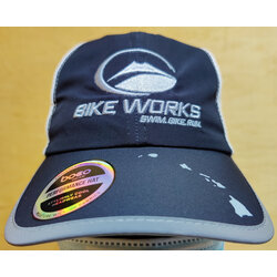 Bike Works Elite Run Hat Black with Reflective Brim