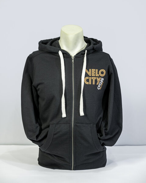 Velo City Sweatshirt Black Zip 