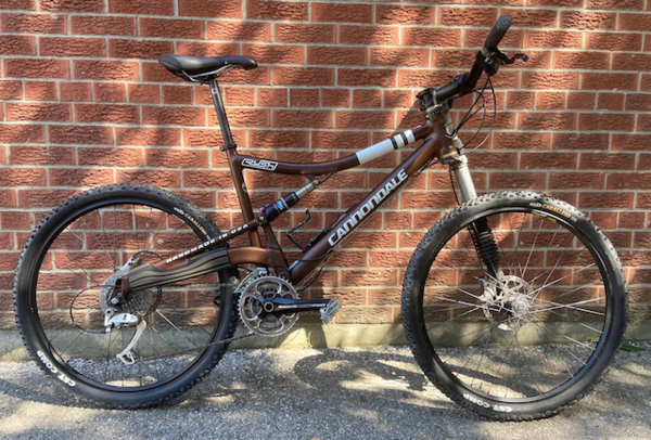 Cannondale USED Rush 4 Lefty Full Suspension Mountain Bike Brown 
