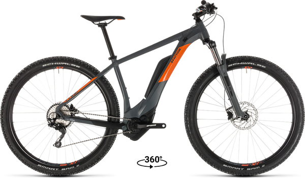 Cube 2019 Reaction Hybrid Pro 500 Electric 29 HT Mountain Bike Grey/Orange 23" XXL