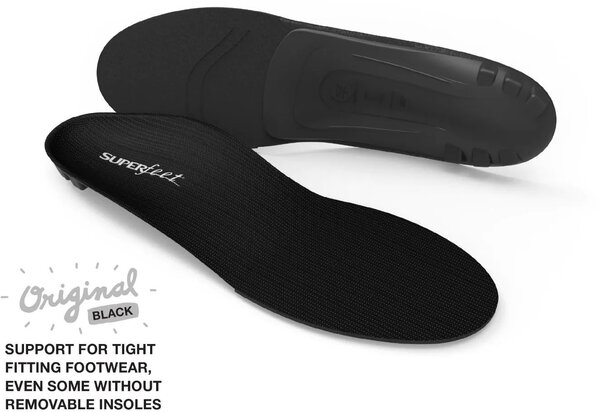 Superfeet All-Purpose Support Low Arch Black Insoles