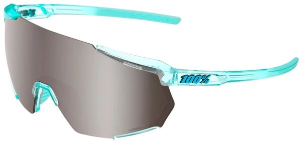100% Racetrap 3.0 Sunglasses Color | Lens: Polished Translucent Mint | HiPER® Silver Mirror