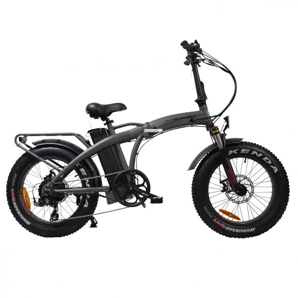 Huntington Beach Bicycle Company HBBC Electric - Foldable Fat Tire Color: Gray