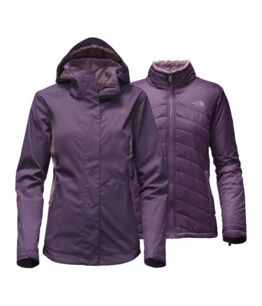 dark purple north face jacket