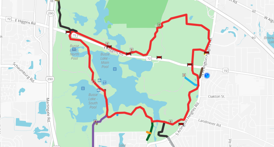 Busse Woods Map