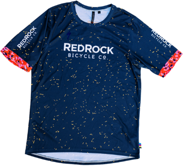 Red Rock Bicycle RRBC Breccia All Mountain Jersey- Blue/Yellow