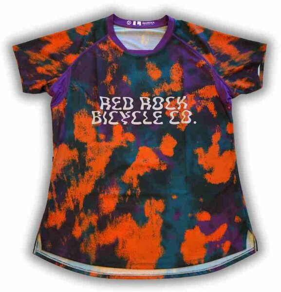 Red Rock Bicycle RRBC SS Trail Jersey '24 Hippie Sun Purple Women's