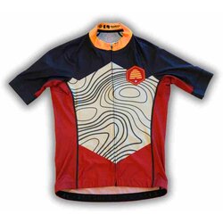 Red Rock Bicycle RRBC Pro Zip Jersey 24' Flag Red Men's