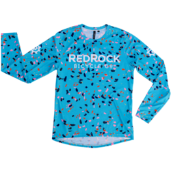 Red Rock Bicycle RRBC Breccia Long Sleeve All Mountain Blue Jersey