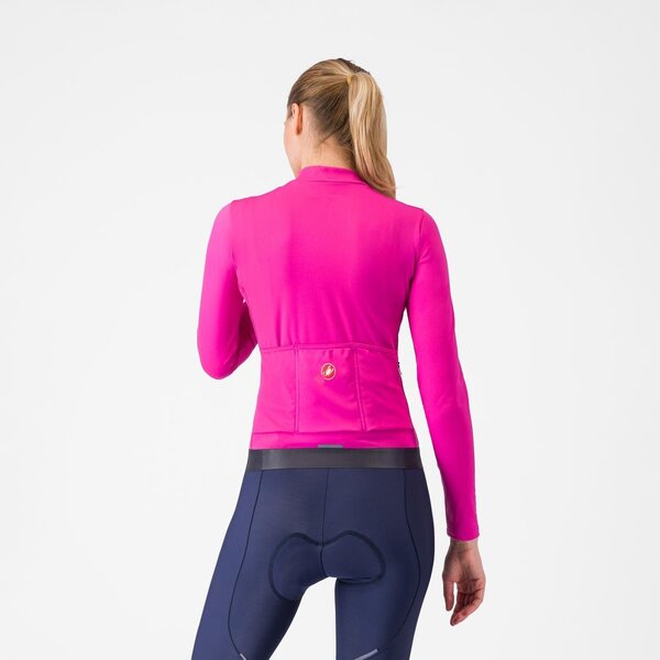 Castelli Espresso Thermal Jersey women's Color: Violet Pink