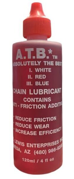 A.T.B. Absolutely The Best (ATB) Chain Lube Flavor: Red Cap - Medium Weight for General Conditions