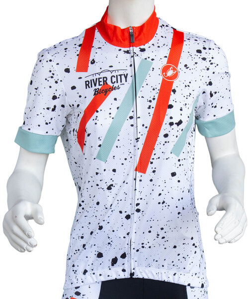 River City Bicycles Castelli Splatter Paint Women's SS Jersey Color: Splatter Paint