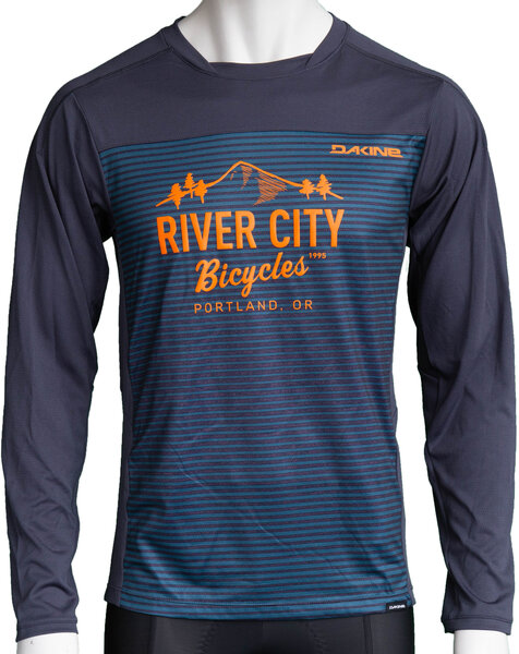River City Bicycles Dakine Syncline MTB LS Jersey - Slate Blue 