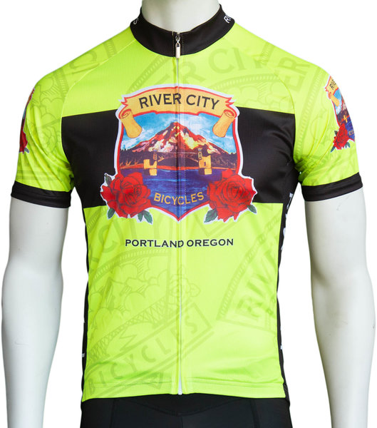 River City Bicycles RCB Heritage Jersey - Fluorescent