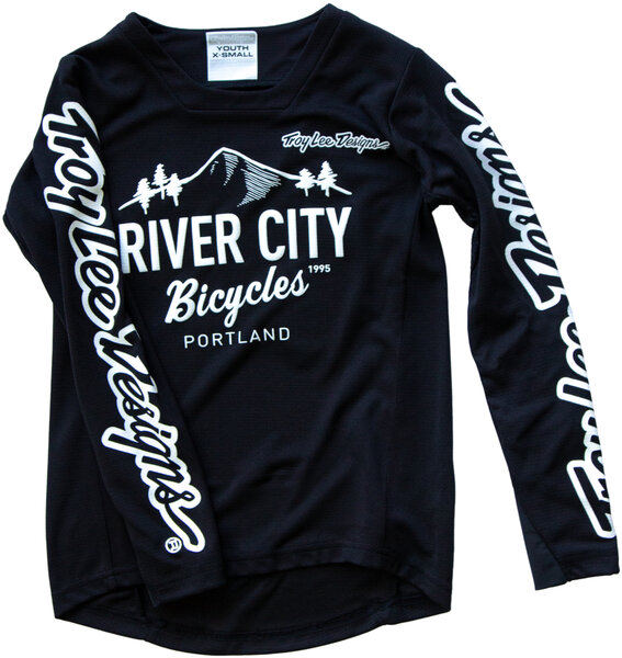 River City Bicycles Troy Lee Designs Sprint LS Youth Jersey - Black 