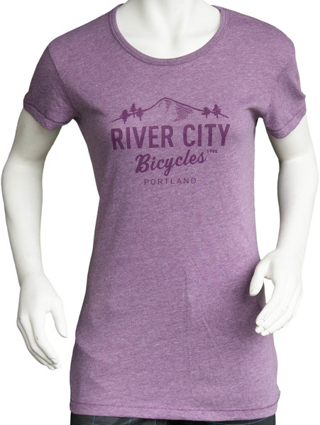 River City Bicycles Logo Women's Tee - Iris