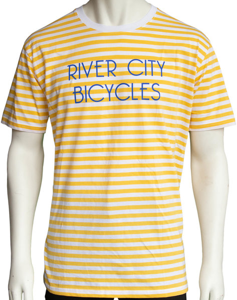 River City Bicycles Men's Stripe Tee 