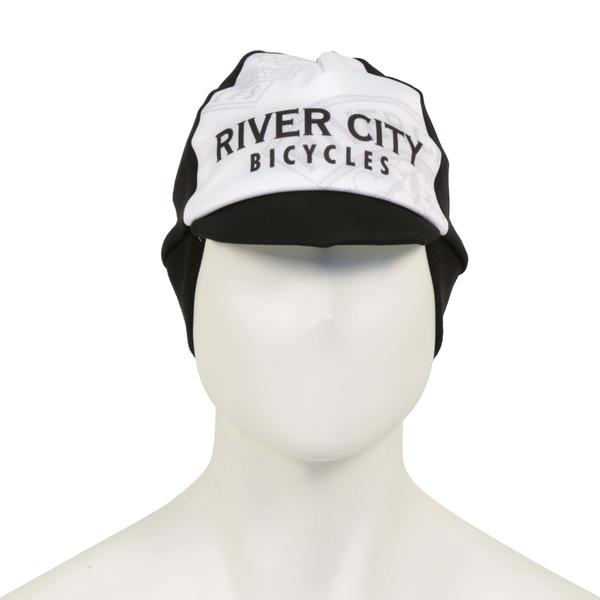 River City Bicycles Black/White Winter Cycling Cap 
