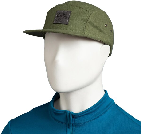 River City Bicycles Mountain Logo Wool Hat - Army Olive