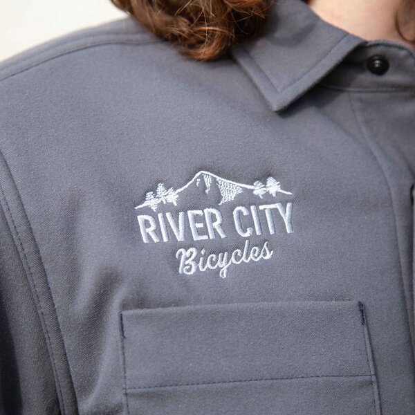 River City Bicycles Pearl Izumi Rove Thermal Shirt Color: Smoke Grey