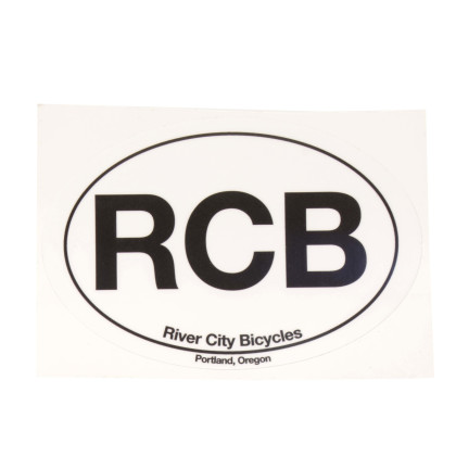 River City Bicycles RCB Oval Sticker 