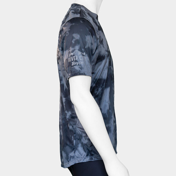 Troy Lee Designs RCB Flowline SS Jersey - Peace & Wheelies Color: Plot Charcoal