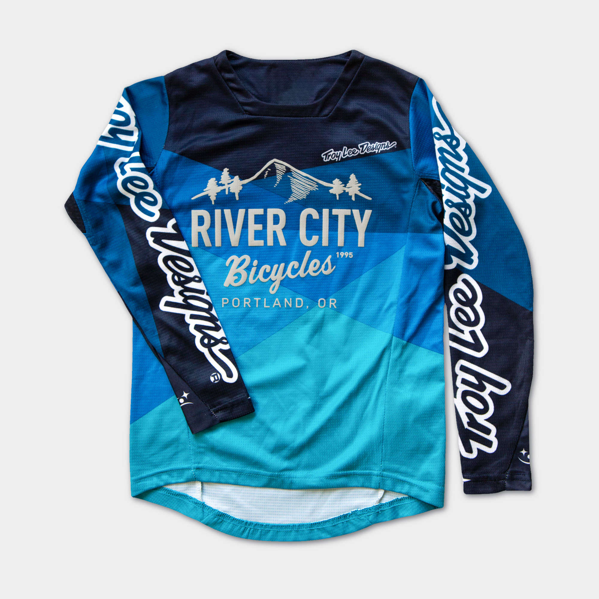 River City Bicycles Troy Lee Designs Sprint LS Youth Jersey - Blue