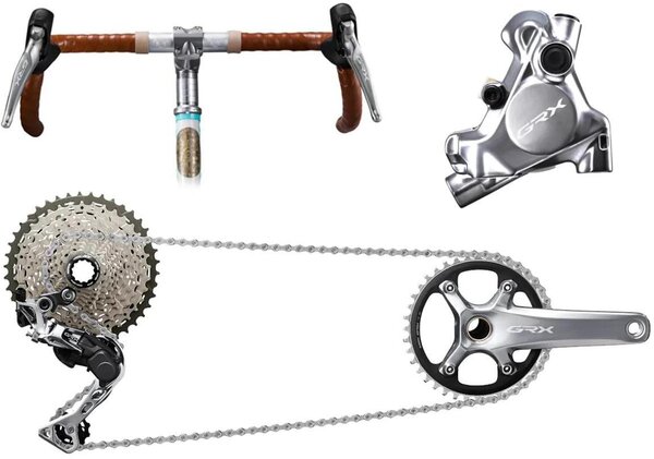 Shimano GRX 810 complete group Silver LTD