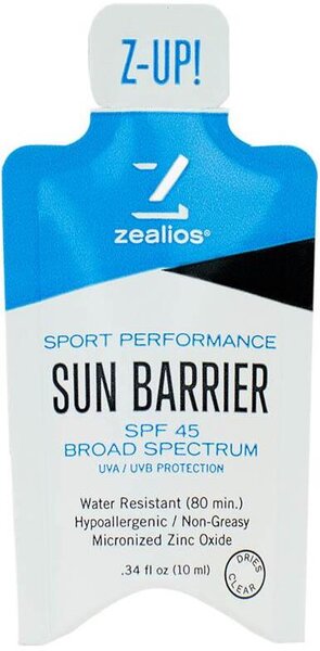 Zealios Sun Barrier SPF 45 Sunscreen: 10ml single use