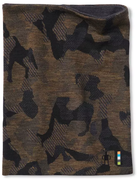 Smartwool Merino 250 Reversible Pattern Neck Gaiter Color: Military Olive Camo