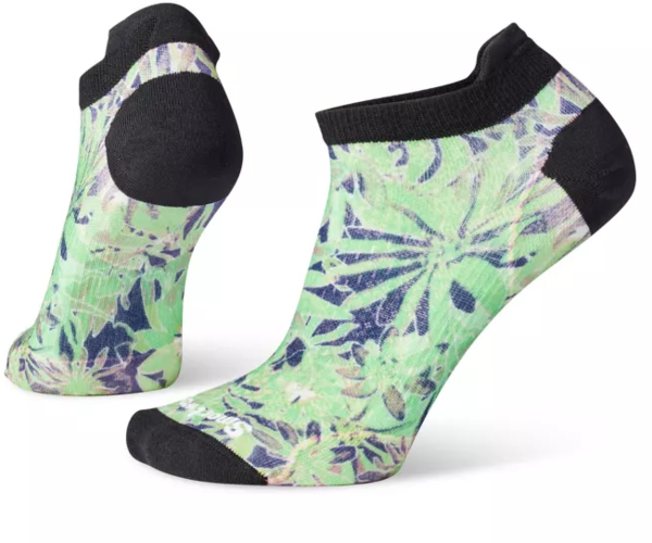 Smartwool Performance Cycle Zero Cushion Dazed Daisy Print Low Ankle Sock Color: Oasis