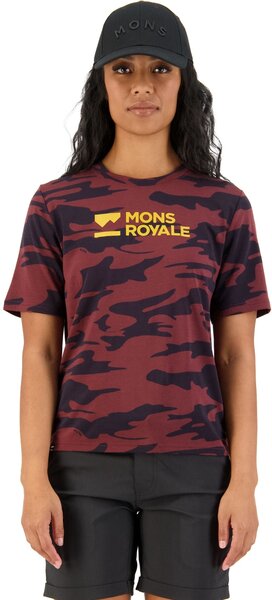 Mons Royale Icon Relaxed Women's Tee Color: Chocolate Camo