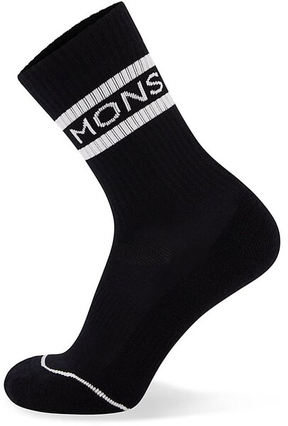 Mons Royale Signature Crew Sock Color: Black/White