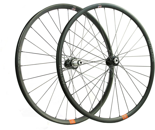 Astral Cycling Outback Wheels 700 28h White CLD Hub CL 12x100/142 XDR - 23mm Deep x 25mm Int