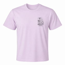 River City Bicycles Bear Logo T-Shirt Orchid