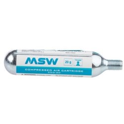 MSW 20g CO2 Cartridge, Single, Threaded