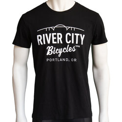 River City Bicycles Bridge Logo Men's Tee - Black