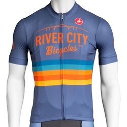 River City Bicycles Castelli Grey Stripe Jersey
