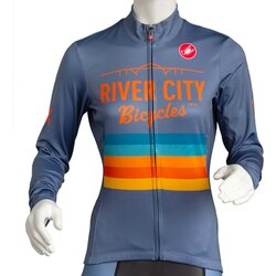 River City Bicycles Castelli LS Grey Stripe Womens Jersey