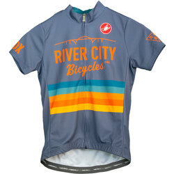 River City Bicycles Castelli Grey Stripe Youth Jersey