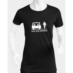 River City Bicycles Love Your Neighbor T-Shirt, Womens