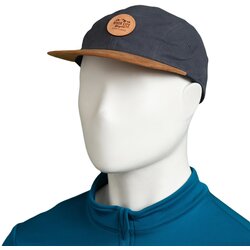 River City Bicycles Mountain Logo Cotton Suede Hat - Steel/Brown