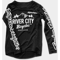 River City Bicycles Troy Lee Designs Sprint LS Youth Jersey - Black