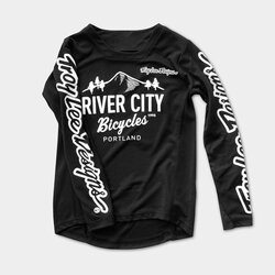 River City Bicycles Troy Lee Designs Sprint LS Youth Jersey - Black