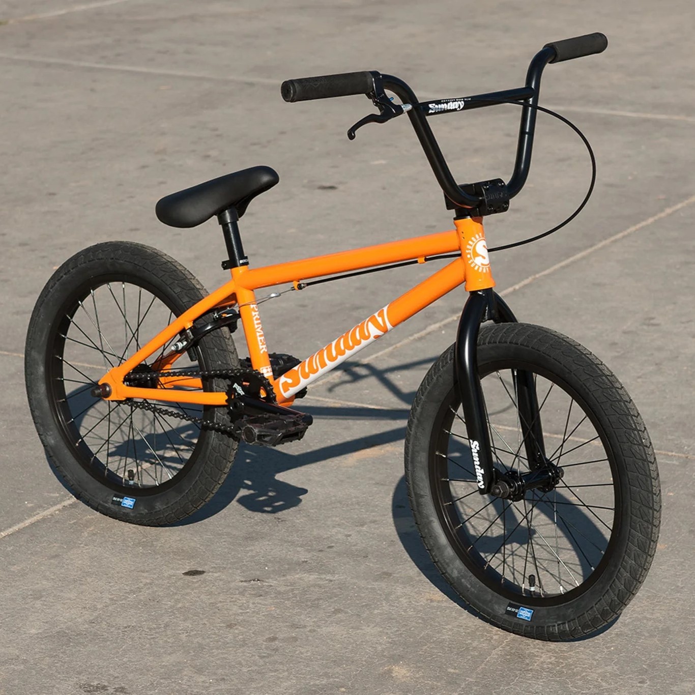An orange Sunday bmx bike.