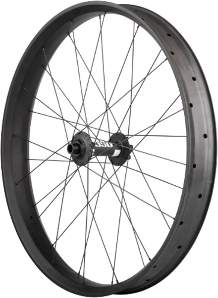 Quality Wheels Quality Wheels Alex CF-1 Carbon DT Swiss 350 Disc Front Wheel - 26" Fat, 15 x 150mm, 6-Bolt, Black