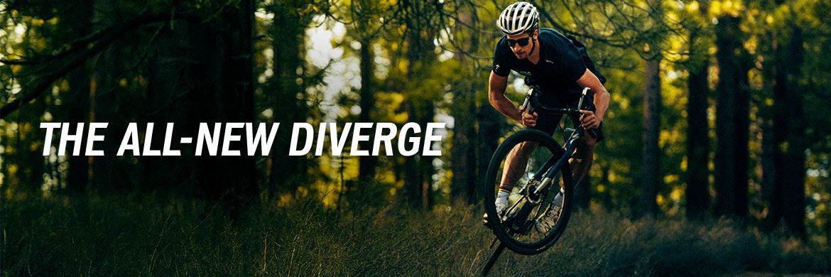 The Specialized Diverge is an endurance bike maximized for every surface
