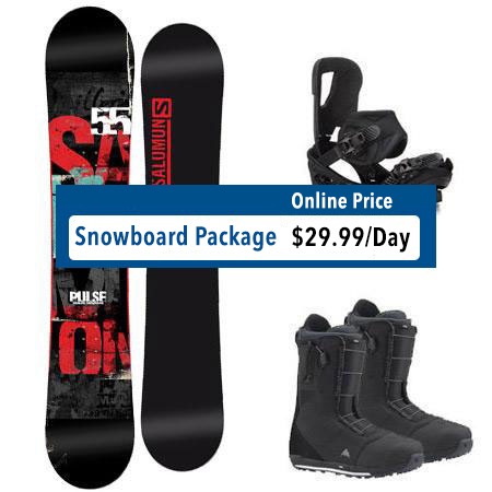 Downtown Steamboat Snowboard Package